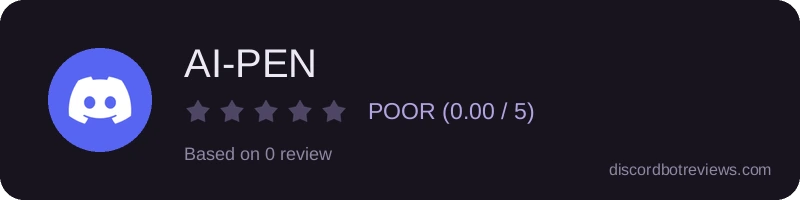 Rating widget preview for AI-PEN