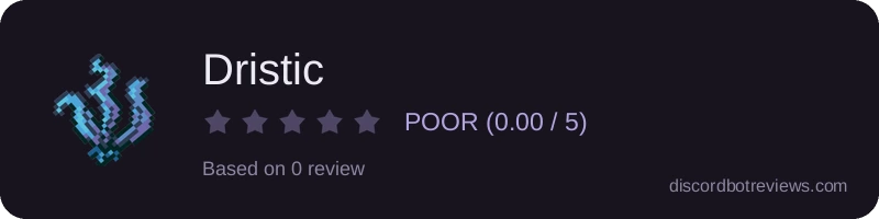 Rating widget preview for Dristic