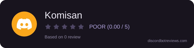 Rating widget preview for Komisan