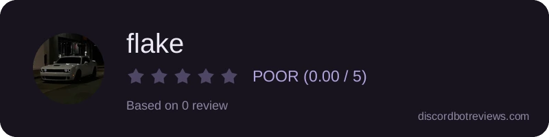 Rating widget preview for flake