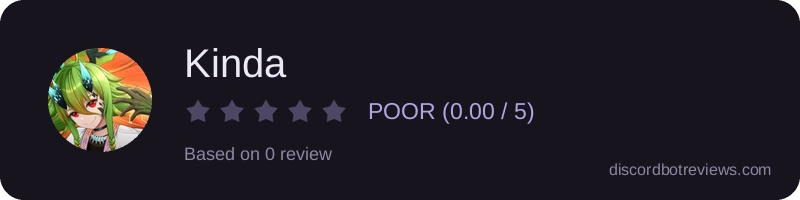 Rating banner for Kinda