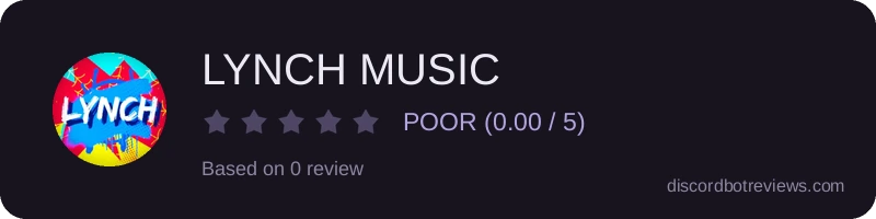 Rating widget preview for LYNCH MUSIC