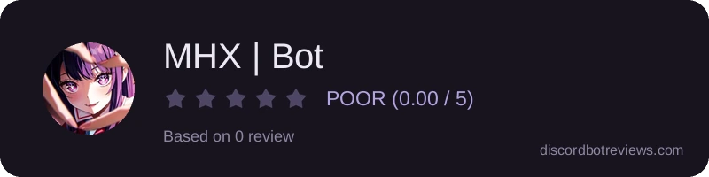 Rating banner for MHX | Bot