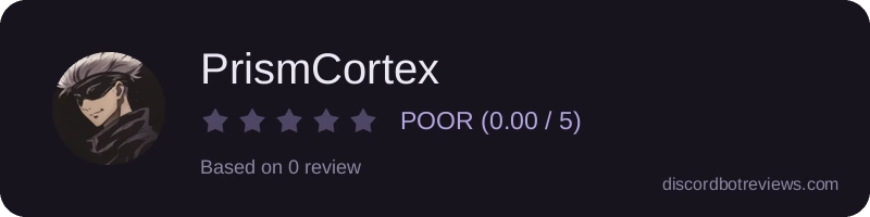 Rating widget preview for PrismCortex