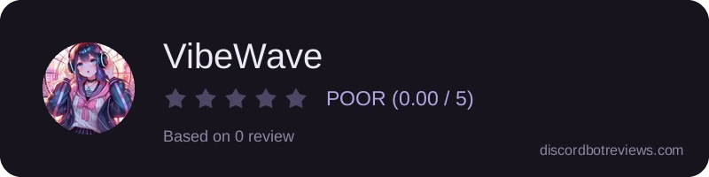 Rating widget preview for VibeWave