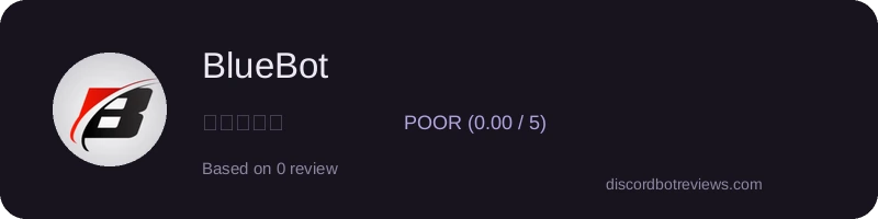 Rating banner for BlueBot