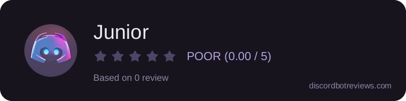 Rating widget preview for Junior
