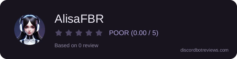 Rating widget preview for AlisaFBR