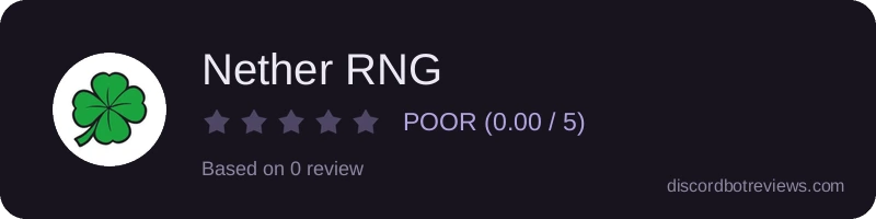 Rating widget preview for Nether RNG