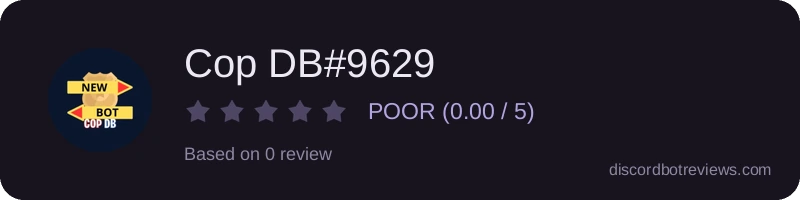 Rating widget preview for Cop DB#9629