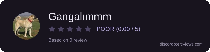 Rating widget preview for Gangalımmm