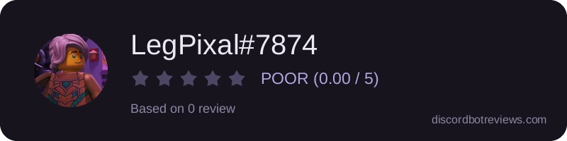 Rating widget preview for LegPixal#7874