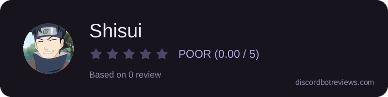 Rating widget preview for Shisui