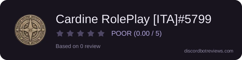 Rating widget preview for Cardine RolePlay [ITA]#5799