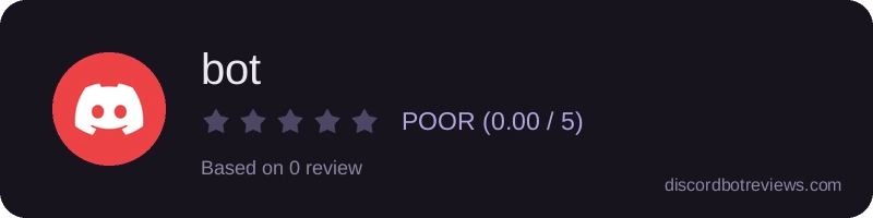 Rating widget preview for bot