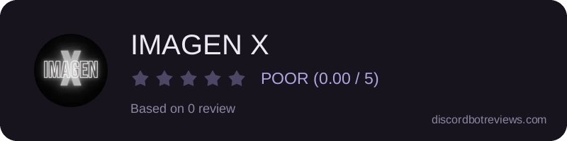 Rating widget preview for IMAGEN X