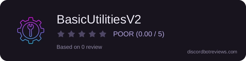 Rating widget preview for BasicUtilitiesV2