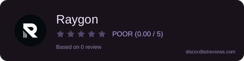 Rating widget preview for Raygon