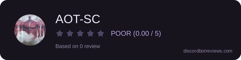 Rating widget preview for AOT-SC