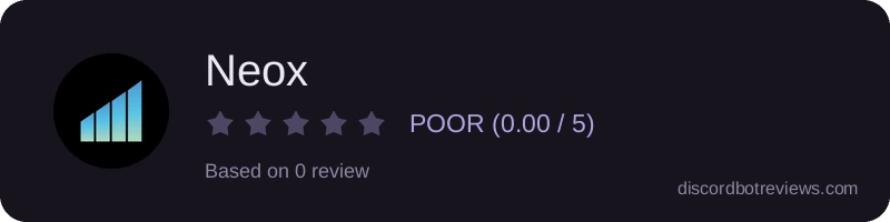 Rating widget preview for Neox