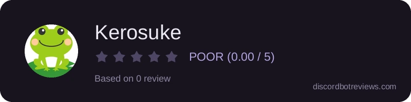 Rating widget preview for Kerosuke
