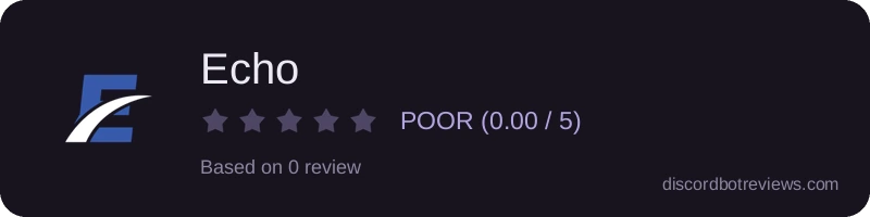 Rating widget preview for Echo