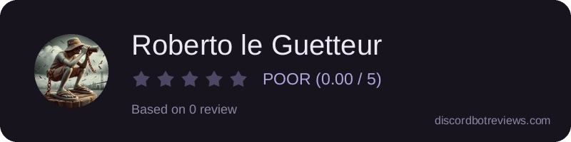 Rating widget preview for Roberto le Guetteur