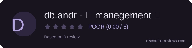 Rating widget preview for db.andr - ✮ manegement ✮
