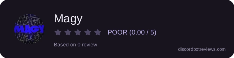 Rating widget preview for Magy