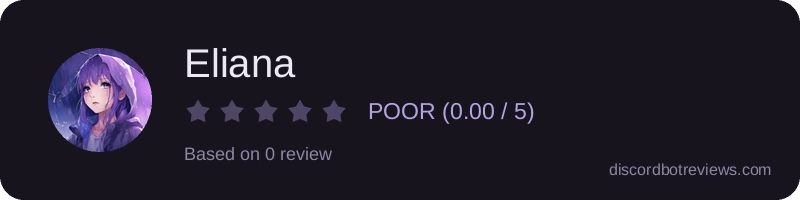 Rating widget preview for Eliana