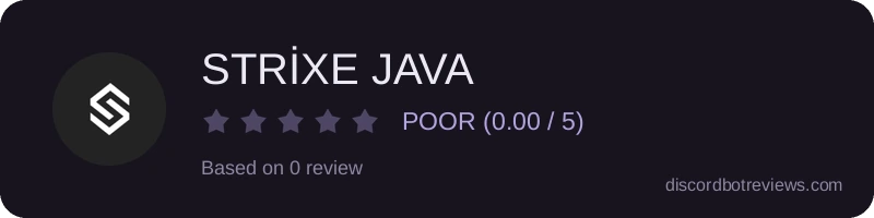 Rating widget preview for STRİXE JAVA