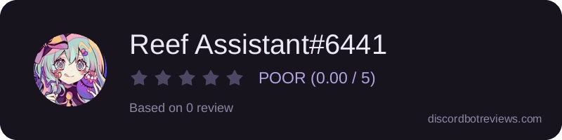 Rating widget preview for Reef Assistant#6441
