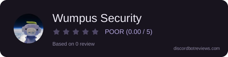 Rating widget preview for Wumpus Security