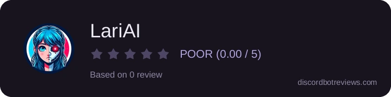 Rating widget preview for LariAI