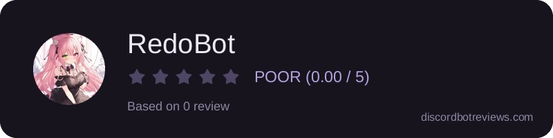 Rating widget preview for RedoBot