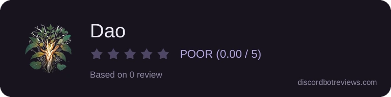 Rating widget preview for Dao