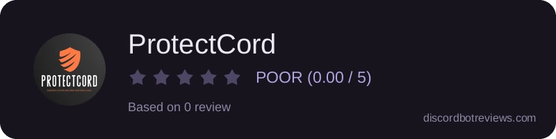 Rating widget preview for ProtectCord