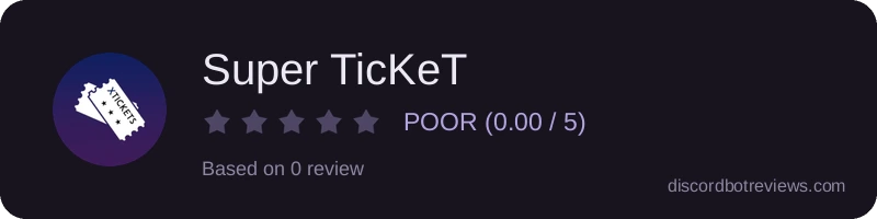 Rating banner for Super TicKeT