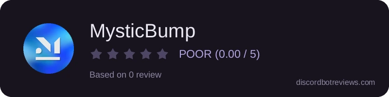 Rating widget preview for MysticBump