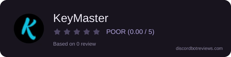 Rating banner for KeyMaster