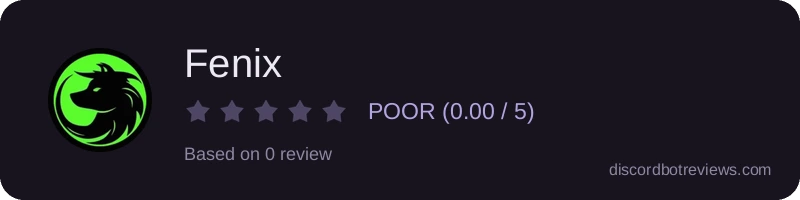 Rating widget preview for Fenix