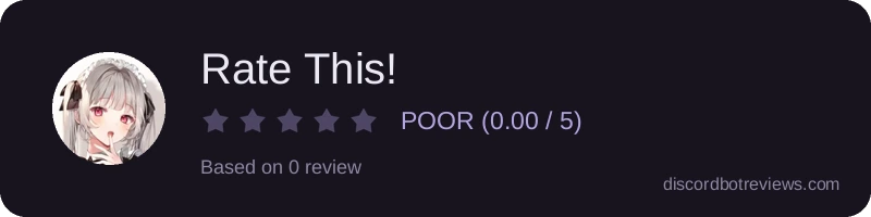 Rating widget preview for Rate This!