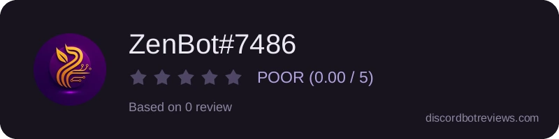 Rating widget preview for ZenBot#7486