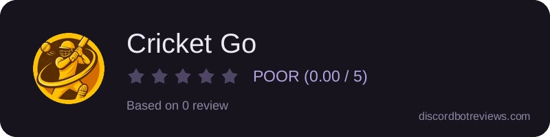 Rating banner for Cricket Go