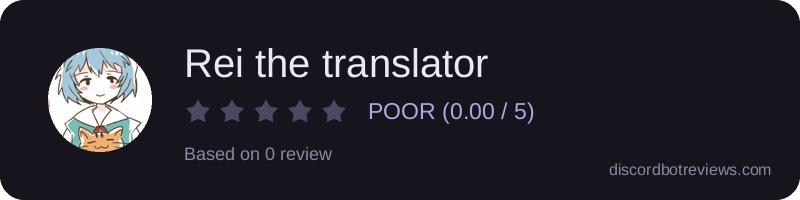 Rating banner for Rei the translator