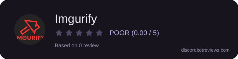 Rating widget preview for Imgurify