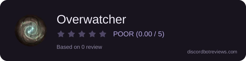 Rating widget preview for Overwatcher