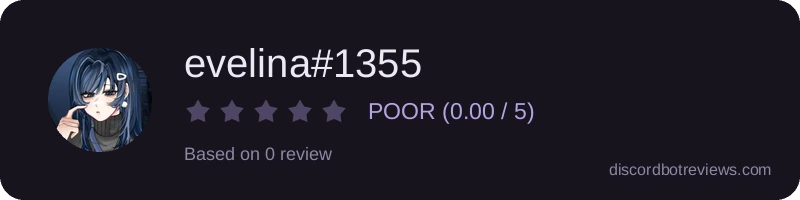 Rating widget preview for evelina#1355