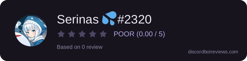 Rating widget preview for Serinas 💦#2320
