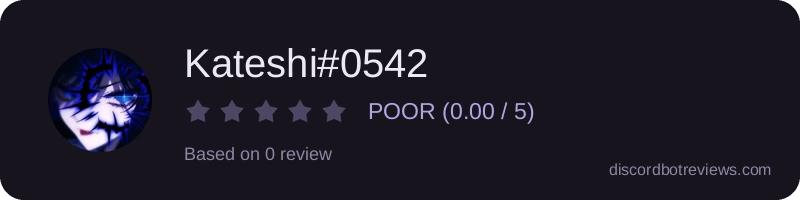 Rating widget preview for Kateshi#0542